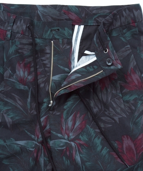 MONKEY TIME(モンキータイム)の「MT∴ ダーク トロピカルプリント リブパンツ ◆(その他パンツ・メンズ・ブラック/ネイビー・LARGE/SMALL/MEDIUM)」の9枚目の写真