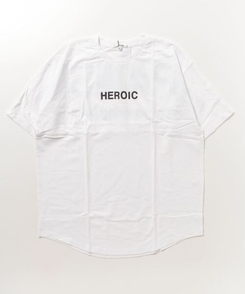 STYLEBLOCK（スタイルブロック）の「プリントビッグシルエット半袖Tシャツ（Tシャツ/カットソー・メンズ・サックスブルー/ベージュ/オレンジ/オフホワイト/ブラック/ピンク・M/L）」の2枚目の写真