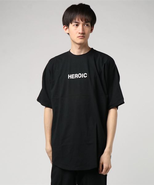 STYLEBLOCK（スタイルブロック）の「プリントビッグシルエット半袖Tシャツ（Tシャツ/カットソー・メンズ・サックスブルー/ベージュ/オレンジ/オフホワイト/ブラック/ピンク・M/L）」の3枚目の写真