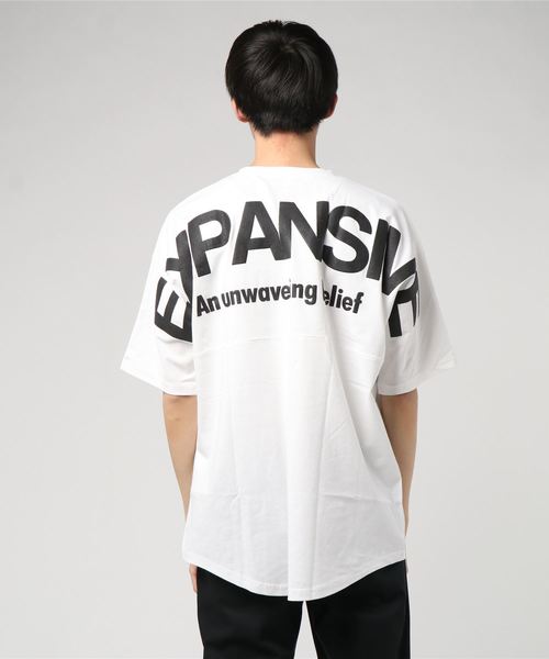 STYLEBLOCK（スタイルブロック）の「プリントビッグシルエット半袖Tシャツ（Tシャツ/カットソー・メンズ・サックスブルー/ベージュ/オレンジ/オフホワイト/ブラック/ピンク・M/L）」の12枚目の写真