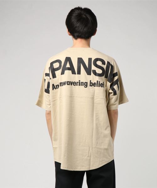 STYLEBLOCK（スタイルブロック）の「プリントビッグシルエット半袖Tシャツ（Tシャツ/カットソー・メンズ・サックスブルー/ベージュ/オレンジ/オフホワイト/ブラック/ピンク・M/L）」の13枚目の写真