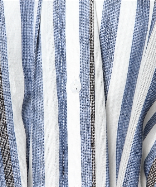 Demi-Luxe BEAMS(デミルクス ビームス)の「○TELA / ストライプ リボン ノースリーブ ワンピース(ワンピース・レディース・ブルー・42/40)」の12枚目の写真