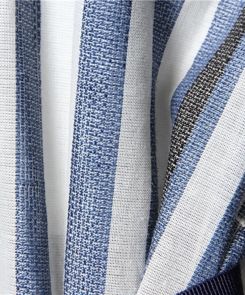 Demi-Luxe BEAMS(デミルクス ビームス)の「○TELA / ストライプ リボン ノースリーブ ワンピース(ワンピース・レディース・ブルー・42/40)」の4枚目の写真