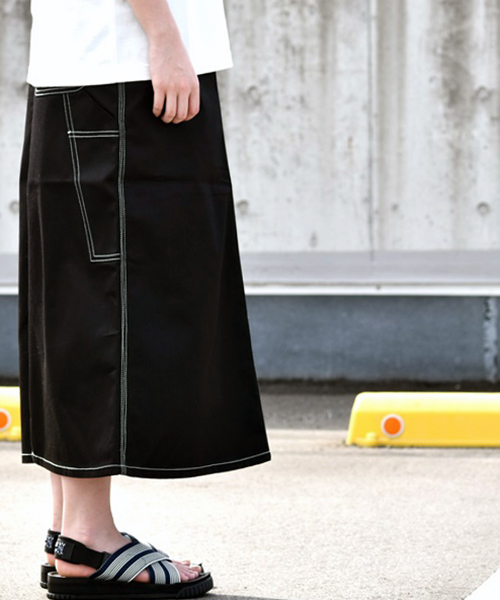 UNIVERSAL OVERALL（ユニバーサルオーバーオール）の「【UNIVERSAL OVERALL / ユニバーサルオーバーオール】PAINTER SKIRT（スカート・レディース・モカ/ブラック/ベージュ・L/M）」の8枚目の写真