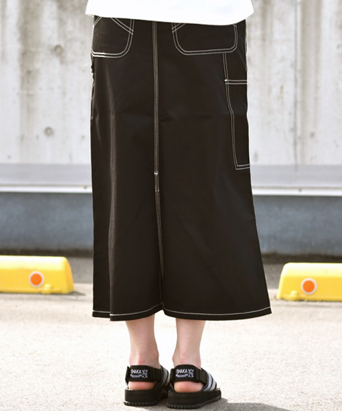 UNIVERSAL OVERALL（ユニバーサルオーバーオール）の「【UNIVERSAL OVERALL / ユニバーサルオーバーオール】PAINTER SKIRT（スカート・レディース・モカ/ブラック/ベージュ・L/M）」の7枚目の写真