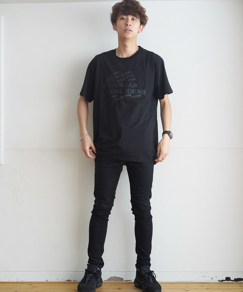 JEMORGAN(ジェーイーモーガン)の「JEMORGAN / 天竺ロゴラインプリントT(Tシャツ/カットソー・メンズ・ホワイト/ブラック・M/L)」の8枚目の写真