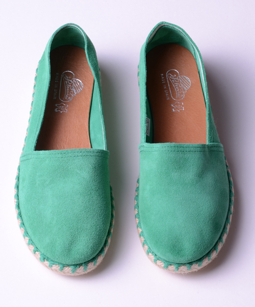 Anoutcommune（アナウトコミューン）の「Vulcarini  : Suede Slip on shoes（スリッポン・メンズ・ターコイズブルー/ネイビー/キャメル/マスタード/レッド/ミント/ベージュ/ブラック・42/41/43）」の4枚目の写真