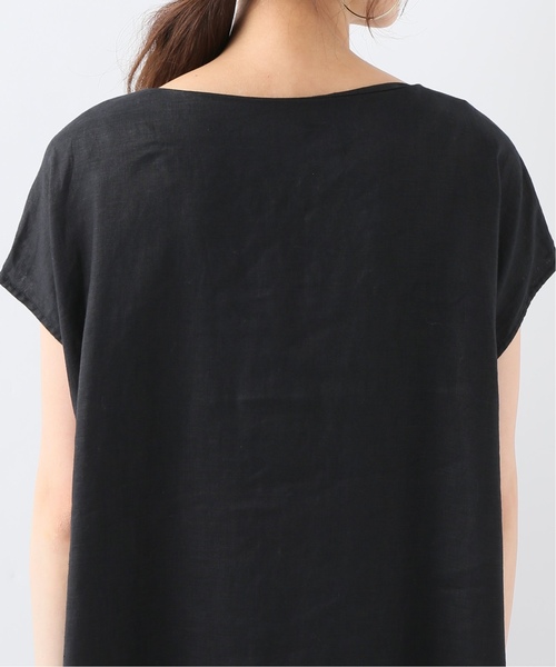【美品】スロープイエナ　フレンチ　リネン　ロングワンピース 美品】SLOBE IENA スローブイエナ フレンチリネンスキッパー