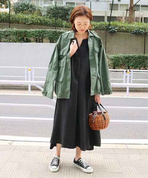 セール】フレンチリネンスキッパーワンピース◇（ワンピース