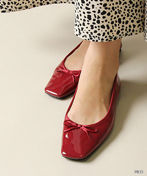 RANDA（ランダ）の「ストレスフリー/ソフトバレエシューズ（バレエシューズ・レディース・グレイッシュベージュ/シルバー/グリーン/ブラック/レッド/アイボリー/レオパード/その他・25/24/24.5/22/22.5/23/23.5/25.5）」の5枚目の写真