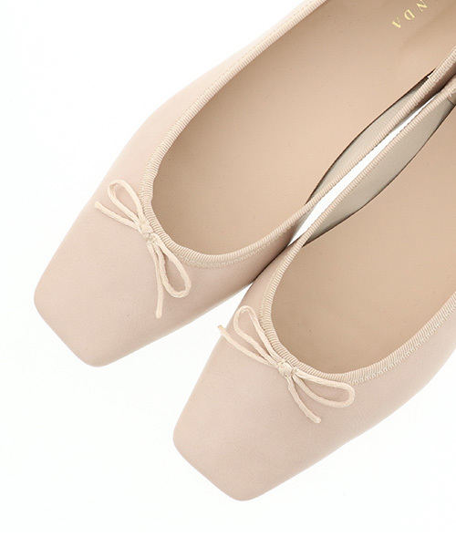 RANDA（ランダ）の「ストレスフリー/ソフトバレエシューズ（バレエシューズ・レディース・グレイッシュベージュ/シルバー/グリーン/ブラック/レッド/アイボリー/レオパード/その他・25/24/24.5/22/22.5/23/23.5/25.5）」の9枚目の写真