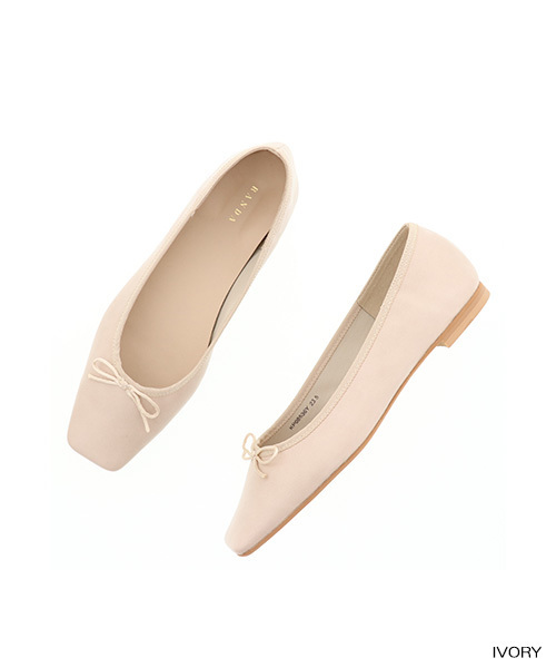 RANDA（ランダ）の「ストレスフリー/ソフトバレエシューズ（バレエシューズ・レディース・グレイッシュベージュ/シルバー/グリーン/ブラック/レッド/アイボリー/レオパード/その他・25/24/24.5/22/22.5/23/23.5/25.5）」の15枚目の写真