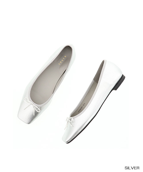 RANDA（ランダ）の「ストレスフリー/ソフトバレエシューズ（バレエシューズ・レディース・グレイッシュベージュ/シルバー/グリーン/ブラック/レッド/アイボリー/レオパード/その他・25/24/24.5/22/22.5/23/23.5/25.5）」の18枚目の写真