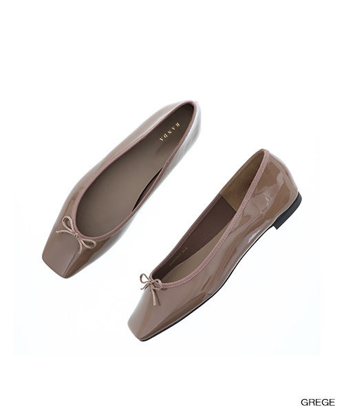 RANDA（ランダ）の「ストレスフリー/ソフトバレエシューズ（バレエシューズ・レディース・グレイッシュベージュ/シルバー/グリーン/ブラック/レッド/アイボリー/レオパード/その他・25/24/24.5/22/22.5/23/23.5/25.5）」の14枚目の写真