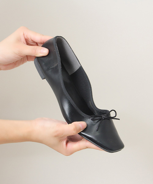 RANDA（ランダ）の「ストレスフリー/ソフトバレエシューズ（バレエシューズ・レディース・グレイッシュベージュ/シルバー/グリーン/ブラック/レッド/アイボリー/レオパード/その他・25/24/24.5/22/22.5/23/23.5/25.5）」の19枚目の写真