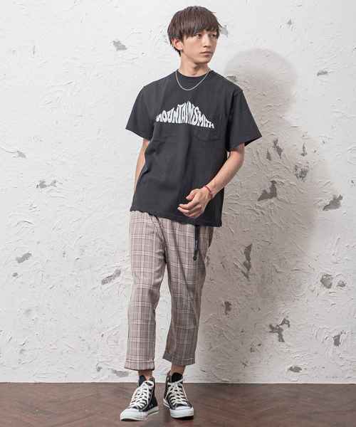 MinoriTY（マイノリティ）の「アンクルパンツ チェックワイドテーパード（その他パンツ・メンズ・ネイビー/ベージュ/ブラウン・L/M）」の4枚目の写真