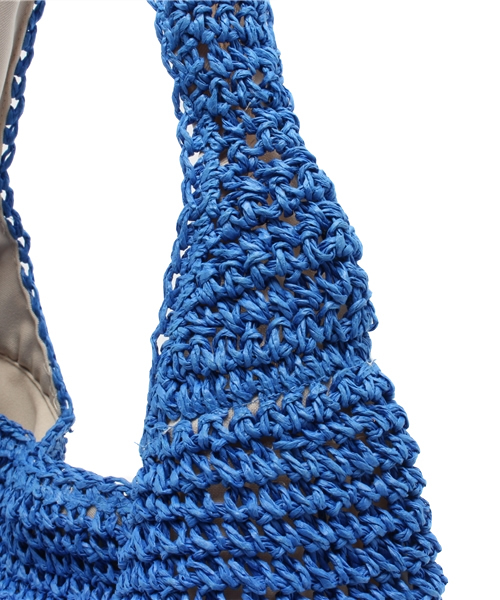 SHIPS for women（シップスフォーウィメン）の「★★ペーパー2トーンバッグ◇（かごバッグ・レディース・ブラック/キャメル/ブルー・ONE SIZE）」の7枚目の写真