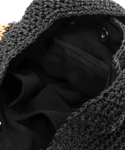 SHIPS for women（シップスフォーウィメン）の「★★ペーパー2トーンバッグ◇（かごバッグ・レディース・ブラック/キャメル/ブルー・ONE SIZE）」の13枚目の写真