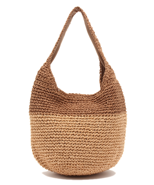 SHIPS for women（シップスフォーウィメン）の「★★ペーパー2トーンバッグ◇（かごバッグ・レディース・ブラック/キャメル/ブルー・ONE SIZE）」の9枚目の写真