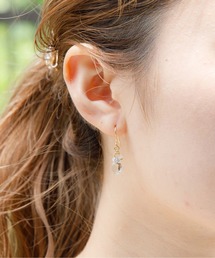 グリーンクオーツピアス