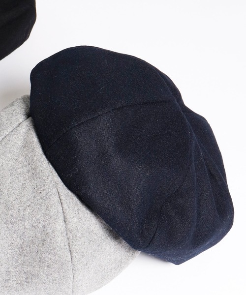 セール メルトン ビッグベレー帽 ハンチング ベレー帽 Funalive ファンアライブ のファッション通販 Zozotown