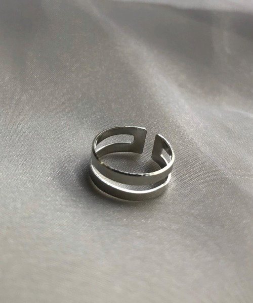 kutir(クティール)の「kutirlune/【サイズ調節可能】3セットリング(リング・レディース・シルバー/ゴールド・FREE)」の3枚目の写真