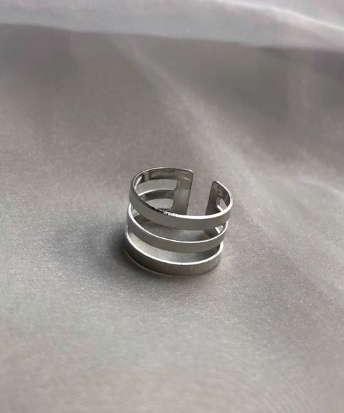 kutir(クティール)の「kutirlune/【サイズ調節可能】3セットリング(リング・レディース・シルバー/ゴールド・FREE)」の11枚目の写真
