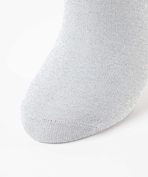 WEGO（ウィゴー）の「WEGO/ハートワンポイントラメソックス（ソックス/靴下・レディース・ホワイト/ブラック/シルバー・FREE）」の12枚目の写真