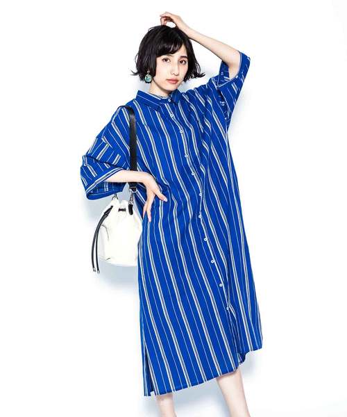 ブランド古着 シャツワンピース シャツワンピース As Know As Pinky アズノゥアズピンキー のファッション通販 Zozoused