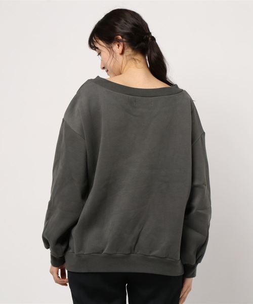 ENVYM(アンビー)の「レタリングルーズPO(スウェット・レディース・グレー/ピンク/ベージュ/パープル・FREE)」の6枚目の写真