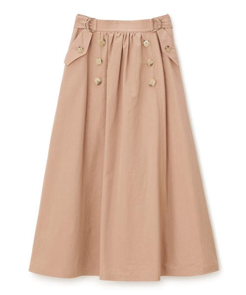 ベルトツキマエボタンフレアスカート スカート Supreme La La シュープリームララ のファッション スカート セール