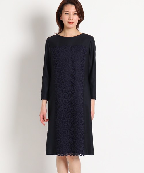 セール 洗える ワンピース フラワーレース ワンピース ワンピース Sunauna スーナウーナ のファッション