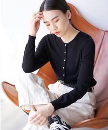 AMERICAN HOLIC | クルーネックフロントボタンカーディガン(カーディガン/ボレロ)