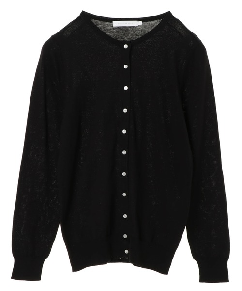 AMERICAN HOLIC（アメリカンホリック）の「クルーネックフロントボタンカーディガン　＊〇（カーディガン/ボレロ・レディース・ブラック/ベージュ/ネイビー/ピンク/イエロー/グリーン/アイボリー/その他7・M/L）」の13枚目の写真