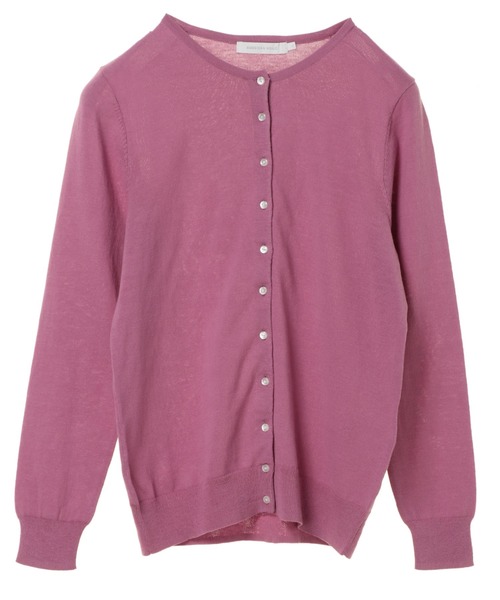 AMERICAN HOLIC（アメリカンホリック）の「クルーネックフロントボタンカーディガン　＊〇（カーディガン/ボレロ・レディース・ブラック/ベージュ/ネイビー/ピンク/イエロー/グリーン/アイボリー/その他7・M/L）」の16枚目の写真