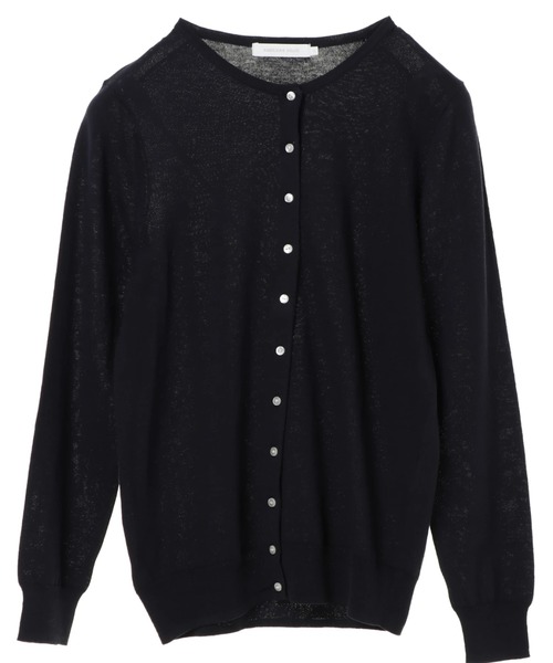 AMERICAN HOLIC（アメリカンホリック）の「クルーネックフロントボタンカーディガン　＊〇（カーディガン/ボレロ・レディース・ブラック/ベージュ/ネイビー/ピンク/イエロー/グリーン/アイボリー/その他7・M/L）」の14枚目の写真