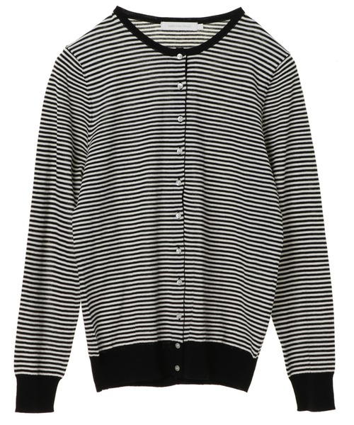 AMERICAN HOLIC（アメリカンホリック）の「クルーネックフロントボタンカーディガン　＊〇（カーディガン/ボレロ・レディース・ブラック/ベージュ/ネイビー/ピンク/イエロー/グリーン/アイボリー/その他7・M/L）」の10枚目の写真