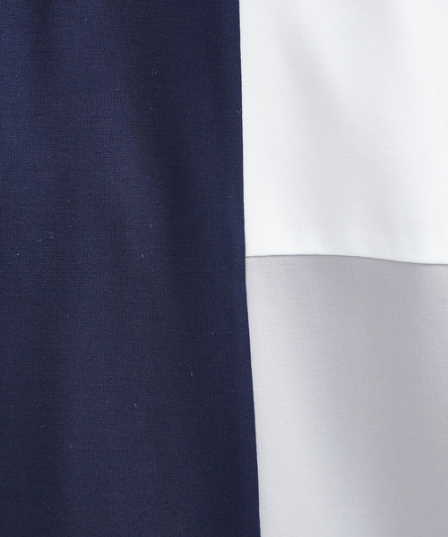 ABAHOUSE GRAY(アバハウスグレイ)の「【展開店舗限定】スラブポンチ配色切替 長袖Tシャツ(Tシャツ/カットソー・メンズ・ホワイト/ネイビー/グレー・46/48)」の10枚目の写真