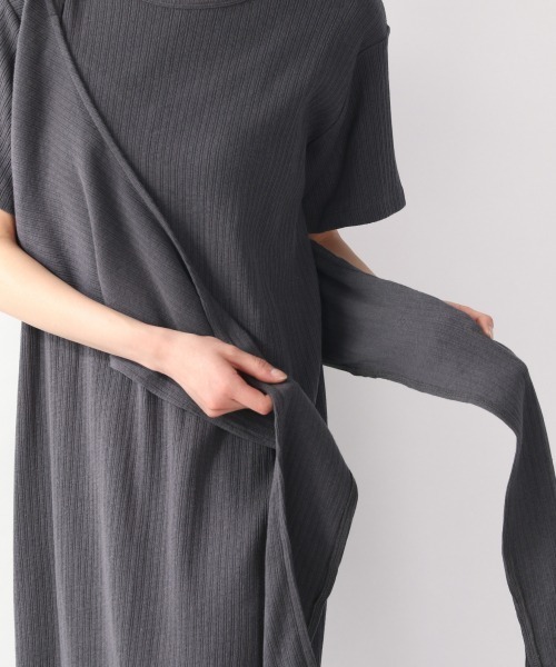 LOWRYS FARM（ローリーズファーム）の「２ＷＡＹリブワンピース／ＳＳ　879078（ワンピース・レディース・チャコールグレー/ベージュ/レッド・FREE）」の9枚目の写真