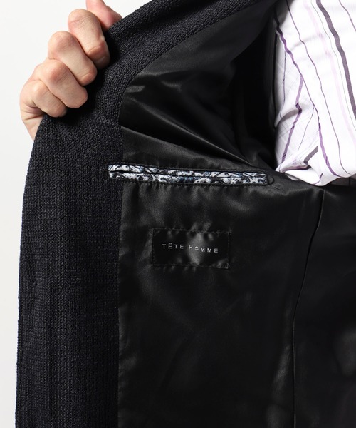 TETE HOMME(テットオム)の「メランジナポレオンジャケット(テーラードジャケット・メンズ・ネイビー/グレー・MEDIUM/LARGE)」の7枚目の写真