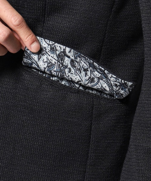 TETE HOMME(テットオム)の「メランジナポレオンジャケット(テーラードジャケット・メンズ・ネイビー/グレー・MEDIUM/LARGE)」の10枚目の写真
