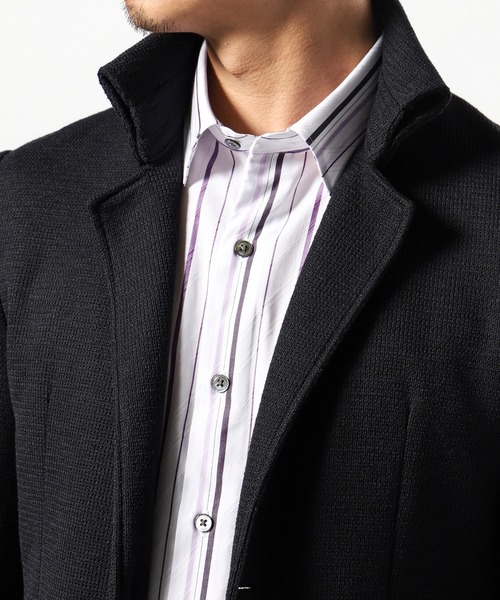 TETE HOMME(テットオム)の「メランジナポレオンジャケット(テーラードジャケット・メンズ・ネイビー/グレー・MEDIUM/LARGE)」の11枚目の写真