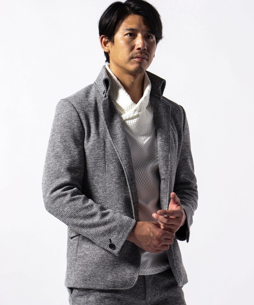 TETE HOMME(テットオム)の「メランジナポレオンジャケット(テーラードジャケット・メンズ・ネイビー/グレー・MEDIUM/LARGE)」の17枚目の写真