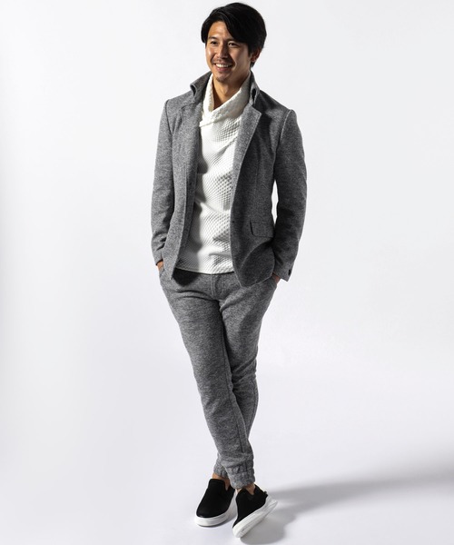 TETE HOMME(テットオム)の「メランジナポレオンジャケット(テーラードジャケット・メンズ・ネイビー/グレー・MEDIUM/LARGE)」の13枚目の写真