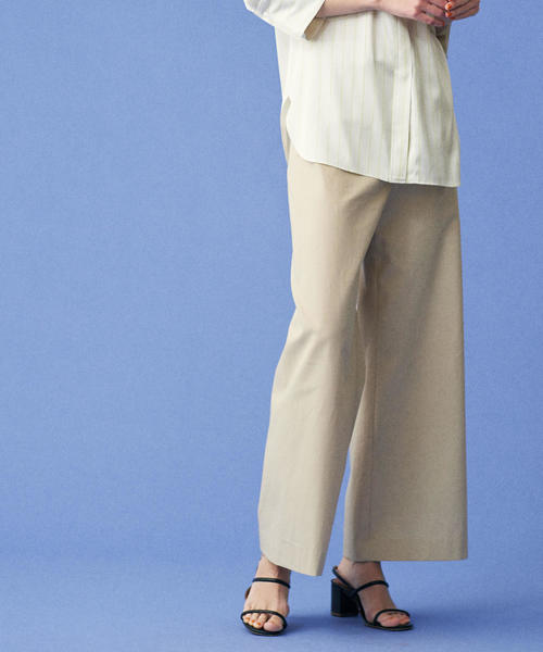 セール クリーンコットンツイル パンツ フレアパンツ その他パンツ その他パンツ フレアパンツ をセール価格で購入できます Tomorrowland Tomorrowland トゥモローランド のファッション 特売ンストア