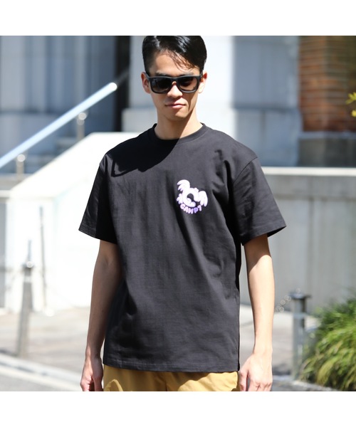 CAMP7（キャンプセブン）の「《CAMP7》Naoki “SAND” Yamamoto   bird PRINT グラフィック TEE（Tシャツ/カットソー・メンズ・ホワイト/ブラック・MEDIUM/X-LARGE/LARGE）」の4枚目の写真