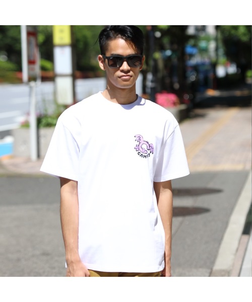 CAMP7（キャンプセブン）の「《CAMP7》Naoki “SAND” Yamamoto   bird PRINT グラフィック TEE（Tシャツ/カットソー・メンズ・ホワイト/ブラック・MEDIUM/X-LARGE/LARGE）」の5枚目の写真
