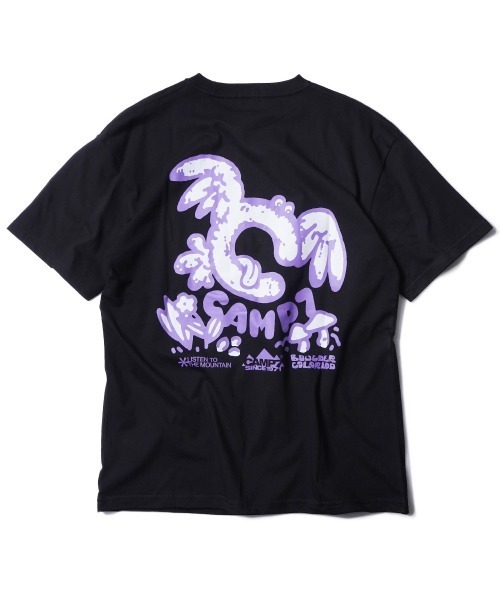 CAMP7（キャンプセブン）の「《CAMP7》Naoki “SAND” Yamamoto   bird PRINT グラフィック TEE（Tシャツ/カットソー・メンズ・ホワイト/ブラック・MEDIUM/X-LARGE/LARGE）」の9枚目の写真