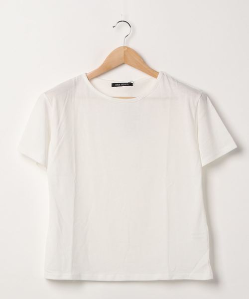 SpRay(スプレイ)の「【WEB限定】クロシェキャミアンサンブル(Tシャツ/カットソー・レディース・ブラック/ダークブラウン/ベージュ・FREE)」の4枚目の写真