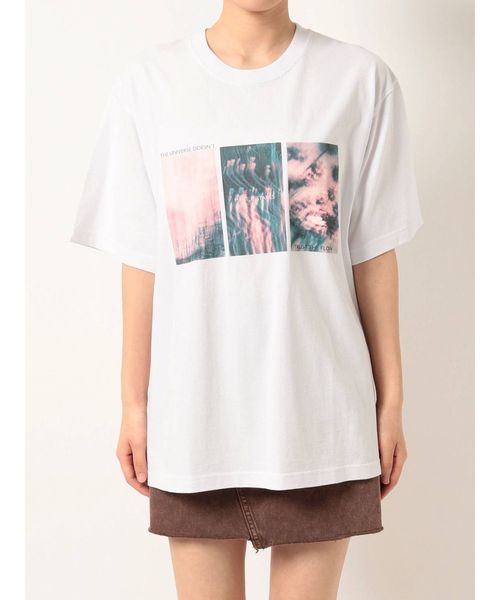 EVRIS（エヴリス）の「TRUST THE FLOW BIG Tシャツ（Tシャツ/カットソー・レディース・ホワイト/ブラック/マスタード・FREE）」の11枚目の写真